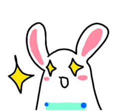 The rabbit which is overreaction sticker #3922416
