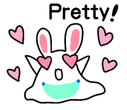 The rabbit which is overreaction sticker #3922419