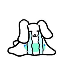 The rabbit which is overreaction sticker #3922423