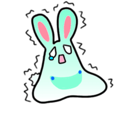 The rabbit which is overreaction sticker #3922426
