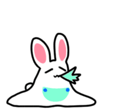 The rabbit which is overreaction sticker #3922427
