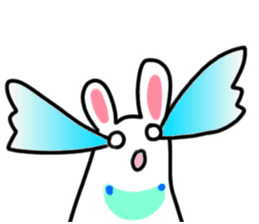 The rabbit which is overreaction sticker #3922428