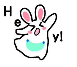 The rabbit which is overreaction sticker #3922433