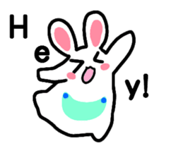 The rabbit which is overreaction sticker #3922433