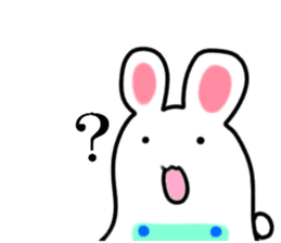 The rabbit which is overreaction sticker #3922437