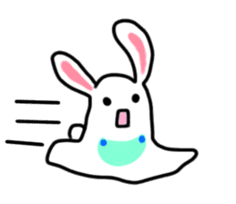 The rabbit which is overreaction sticker #3922440