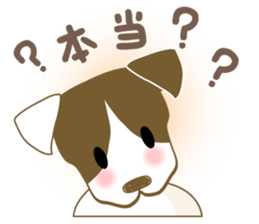Jack Russell Terrier dog shy sticker #3922456
