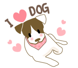 Jack Russell Terrier dog shy sticker #3922463