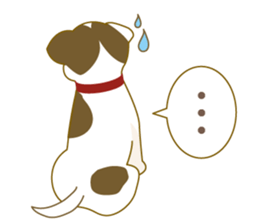 Jack Russell Terrier dog shy sticker #3922477