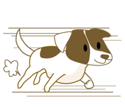 Jack Russell Terrier dog shy sticker #3922483