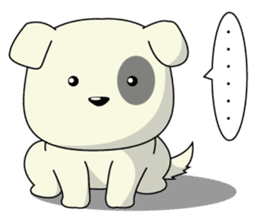 Caramel : Naughty dog sticker #3923008