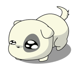 Caramel : Naughty dog sticker #3923010