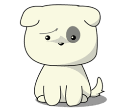 Caramel : Naughty dog sticker #3923014