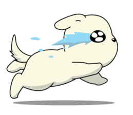 Caramel : Naughty dog sticker #3923017