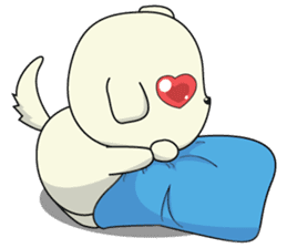 Caramel : Naughty dog sticker #3923020