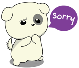 Caramel : Naughty dog sticker #3923021