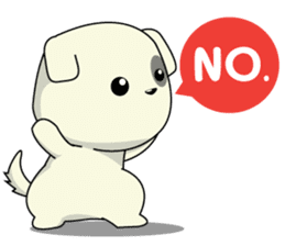 Caramel : Naughty dog sticker #3923024