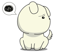 Caramel : Naughty dog sticker #3923025