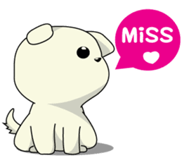 Caramel : Naughty dog sticker #3923026