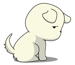 Caramel : Naughty dog sticker #3923028