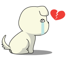 Caramel : Naughty dog sticker #3923029