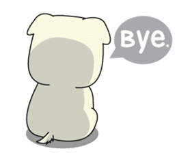 Caramel : Naughty dog sticker #3923031