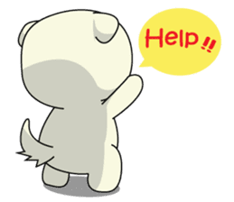 Caramel : Naughty dog sticker #3923033