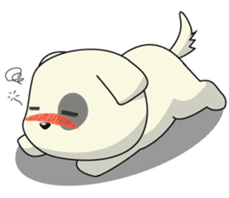 Caramel : Naughty dog sticker #3923034