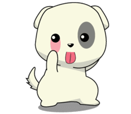 Caramel : Naughty dog sticker #3923035