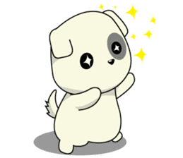 Caramel : Naughty dog sticker #3923036