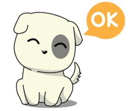 Caramel : Naughty dog sticker #3923037