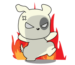 Caramel : Naughty dog sticker #3923040