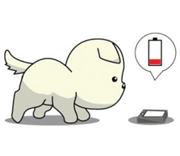 Caramel : Naughty dog sticker #3923041