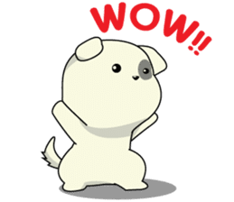 Caramel : Naughty dog sticker #3923042