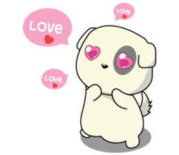 Caramel : Naughty dog sticker #3923043