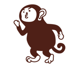 Monkey. sticker #3923174