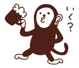 Monkey. sticker #3923201
