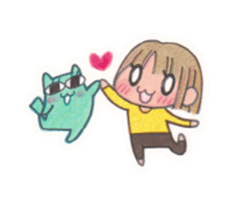 Yu-chan&Cat? sticker #3924163