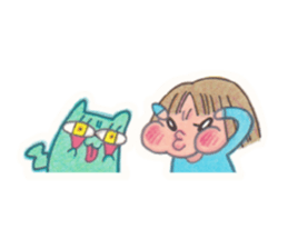 Yu-chan&Cat? sticker #3924164