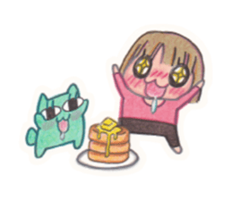 Yu-chan&Cat? sticker #3924165