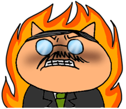 Single female office worker and director sticker #3924587