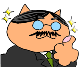 Single female office worker and director sticker #3924591