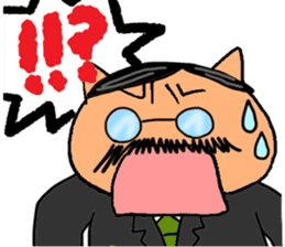 Single female office worker and director sticker #3924594