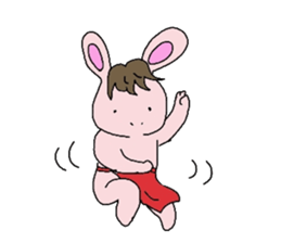 Horse in a swimsuit sticker #3924620