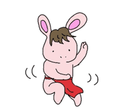 Horse in a swimsuit sticker #3924620