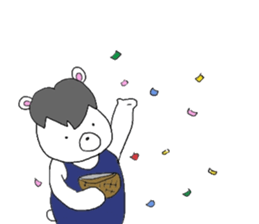 Horse in a swimsuit sticker #3924622