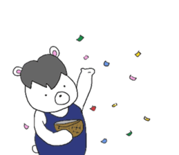 Horse in a swimsuit sticker #3924622