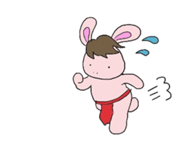 Horse in a swimsuit sticker #3924625