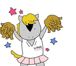 Horse in a swimsuit sticker #3924626