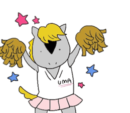 Horse in a swimsuit sticker #3924626